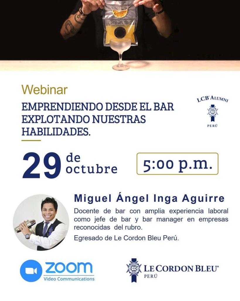 #OrgulloLCB: Conoce a Miguel Ángel Inga, egresado y docente de Bar y Coctelería en Le Cordon Bleu Perú